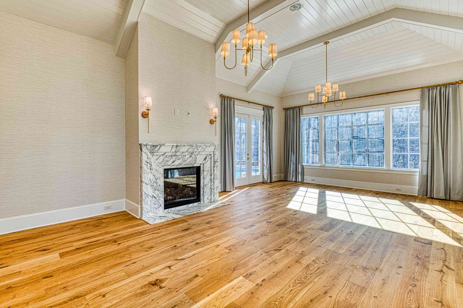 Tray ceiling primary bedroom by Shail Construction in Raleigh NC