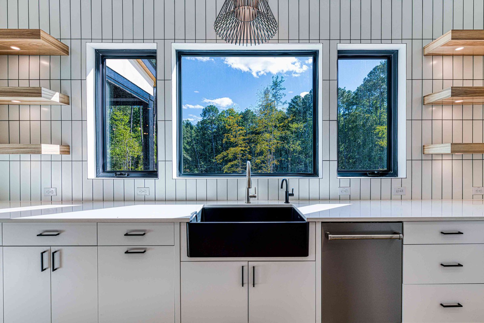 Luxury custom kitchen with marble island by Shail Construction in Raleigh NC